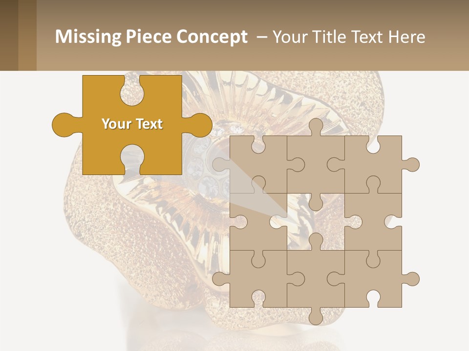 A Gold Flower Powerpoint Presentation Template PowerPoint Template