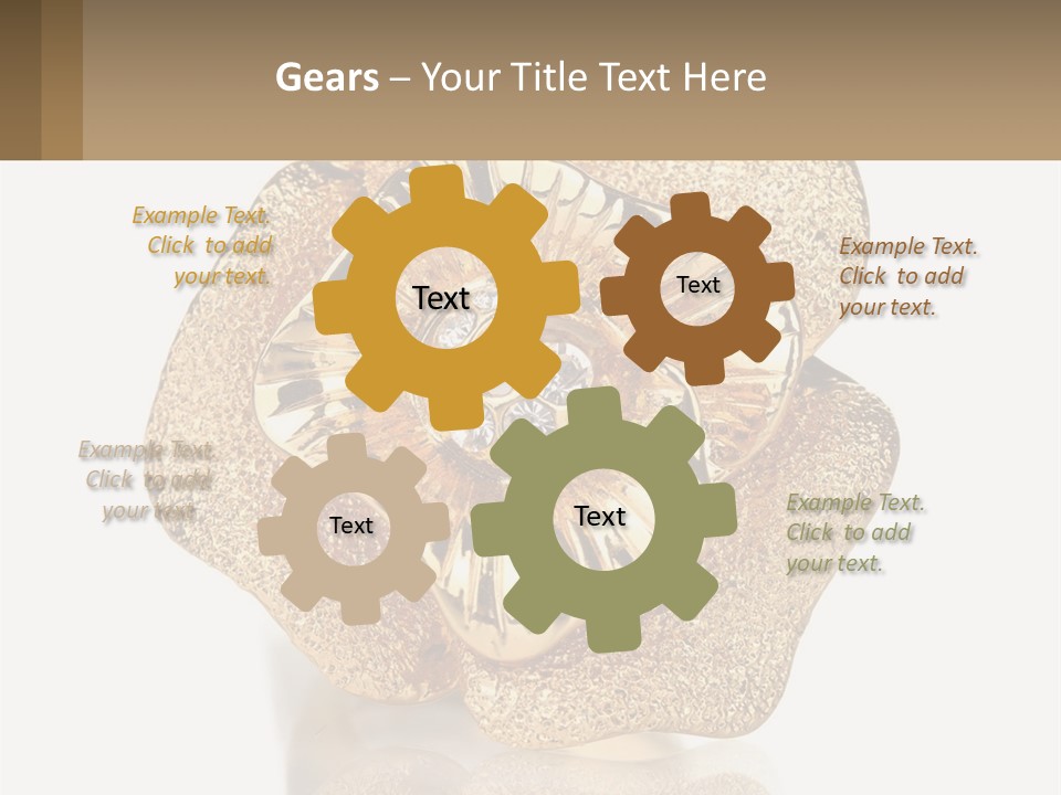 A Gold Flower Powerpoint Presentation Template PowerPoint Template