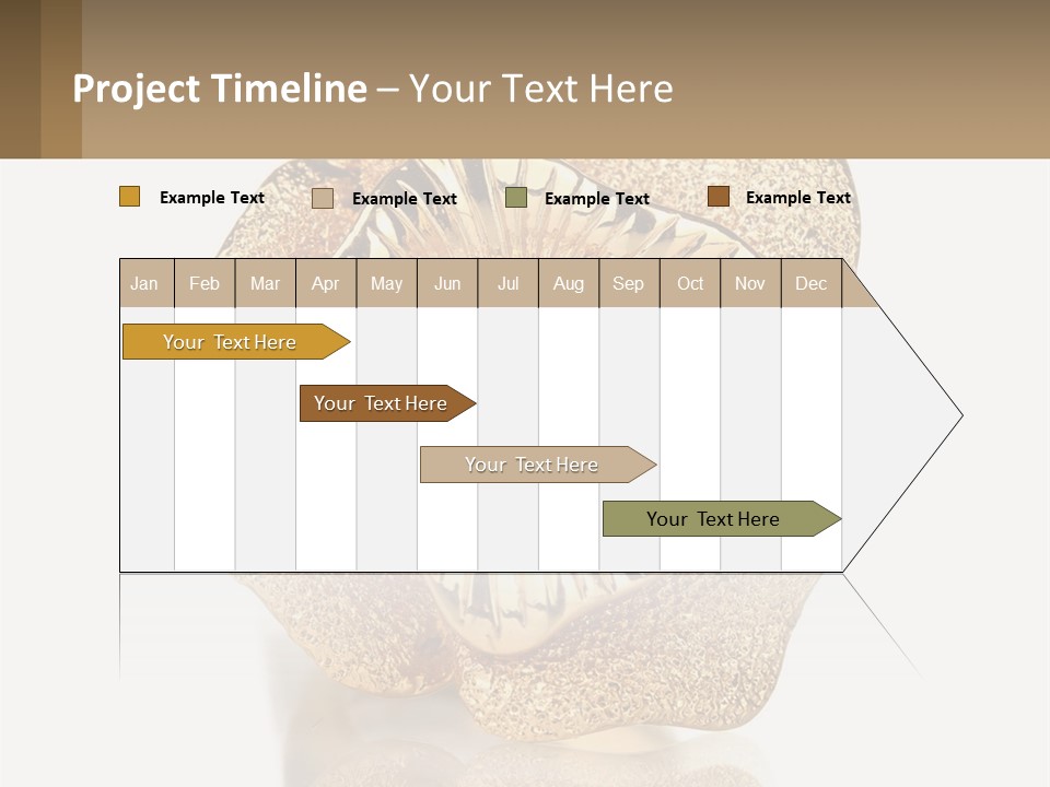 A Gold Flower Powerpoint Presentation Template PowerPoint Template