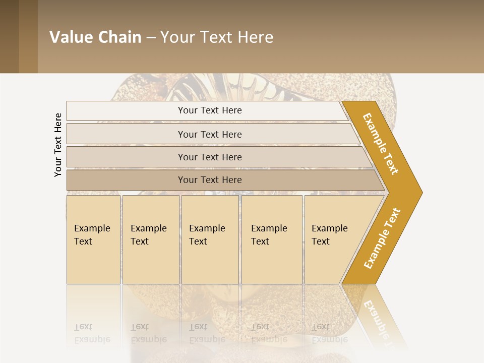 A Gold Flower Powerpoint Presentation Template PowerPoint Template
