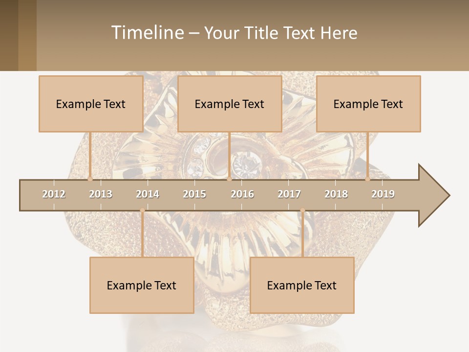 A Gold Flower Powerpoint Presentation Template PowerPoint Template