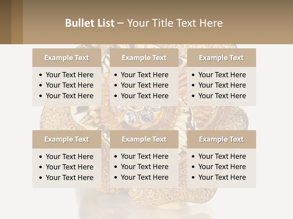 A Gold Flower Powerpoint Presentation Template PowerPoint Template