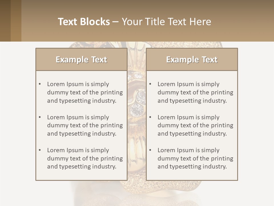 A Gold Flower Powerpoint Presentation Template PowerPoint Template