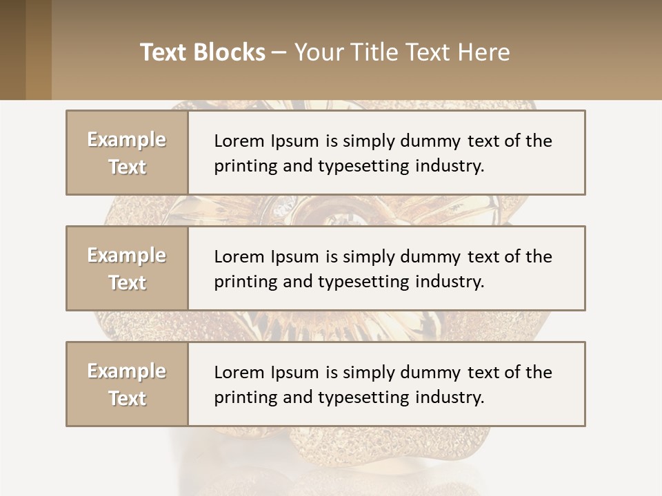 A Gold Flower Powerpoint Presentation Template PowerPoint Template