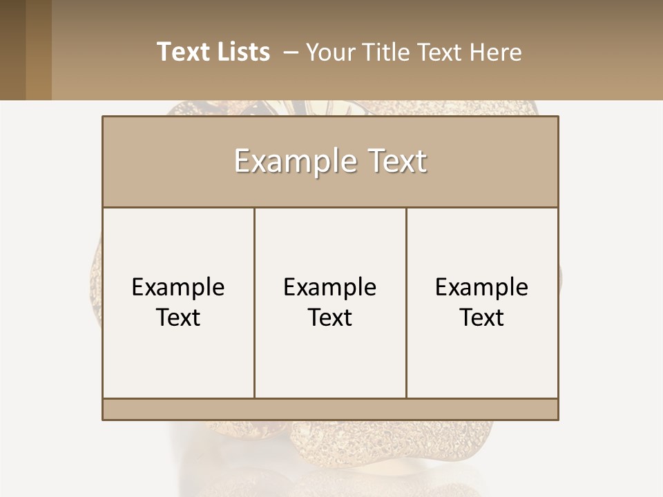 A Gold Flower Powerpoint Presentation Template PowerPoint Template