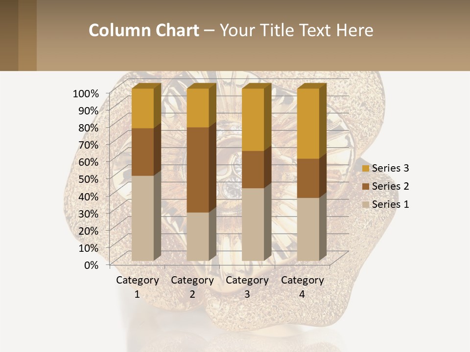 A Gold Flower Powerpoint Presentation Template PowerPoint Template