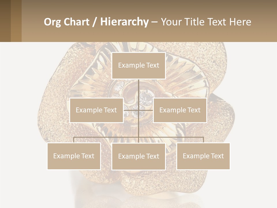 A Gold Flower Powerpoint Presentation Template PowerPoint Template