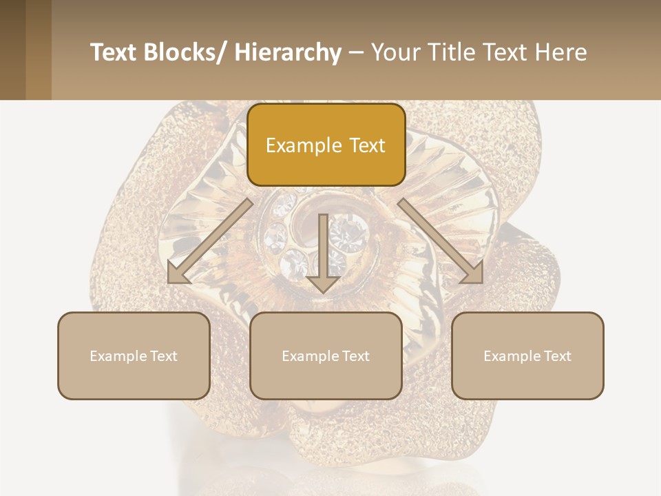 A Gold Flower Powerpoint Presentation Template PowerPoint Template