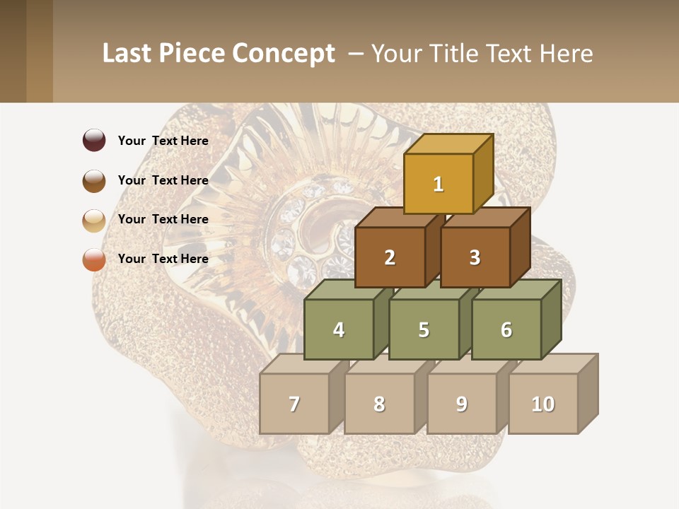 A Gold Flower Powerpoint Presentation Template PowerPoint Template