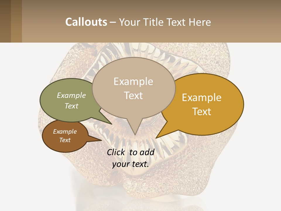 A Gold Flower Powerpoint Presentation Template PowerPoint Template