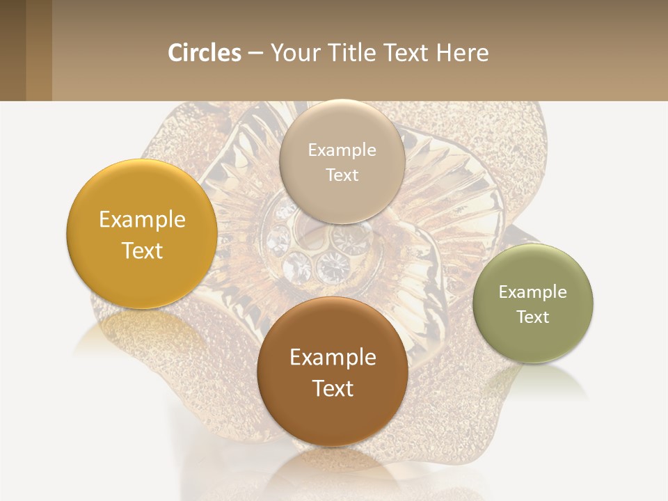 A Gold Flower Powerpoint Presentation Template PowerPoint Template