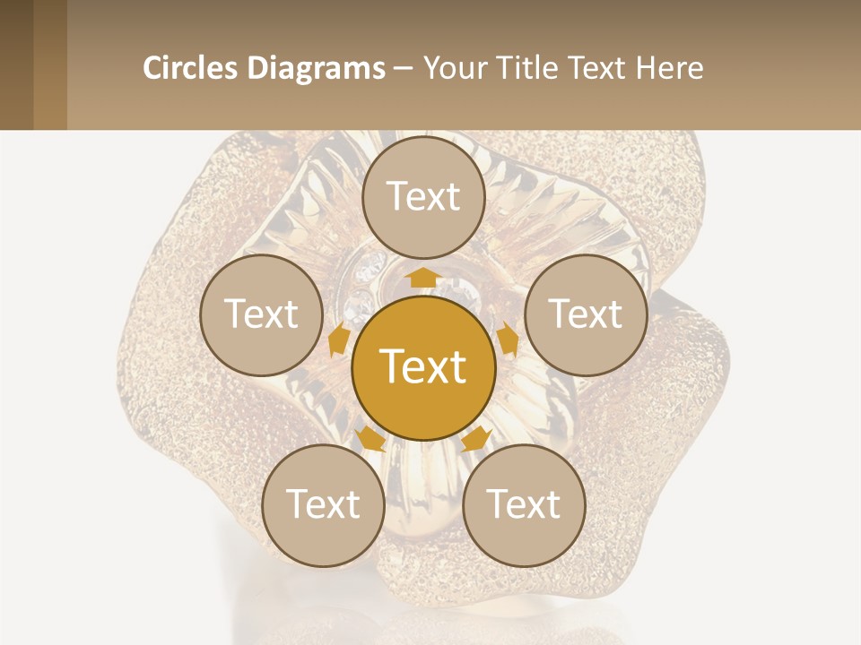 A Gold Flower Powerpoint Presentation Template PowerPoint Template