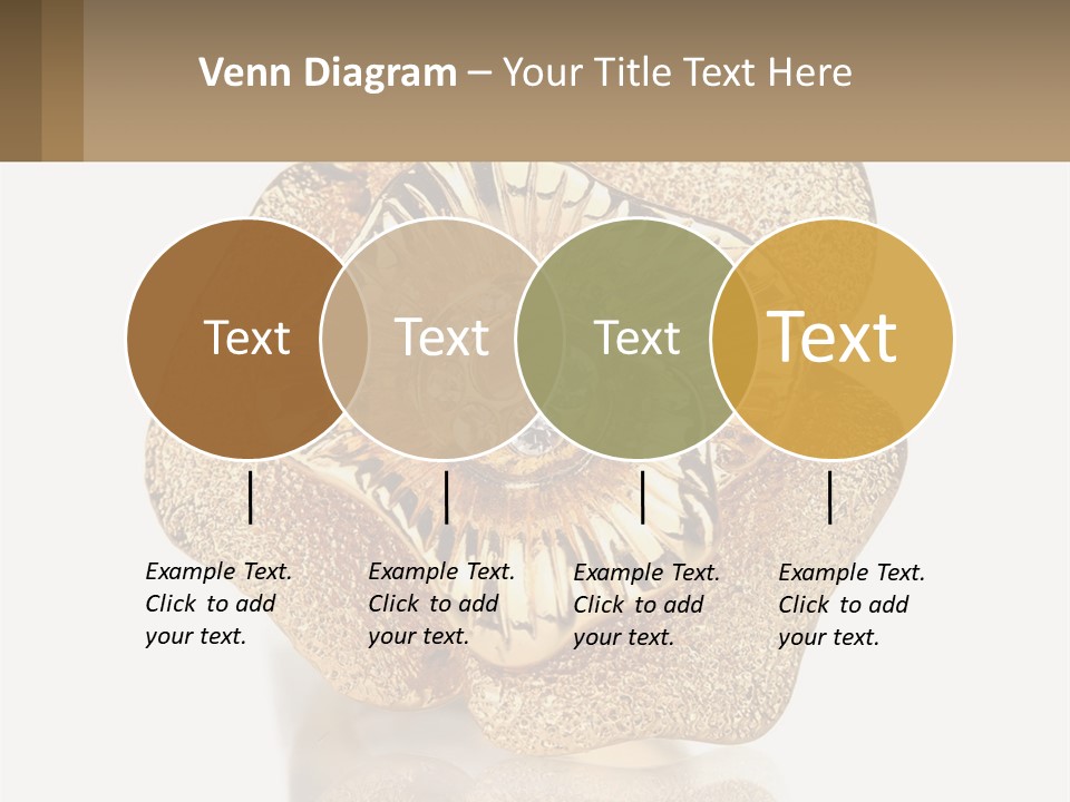 A Gold Flower Powerpoint Presentation Template PowerPoint Template