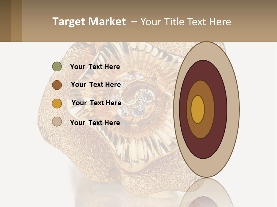 A Gold Flower Powerpoint Presentation Template PowerPoint Template