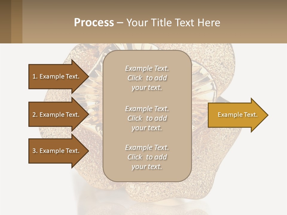 A Gold Flower Powerpoint Presentation Template PowerPoint Template