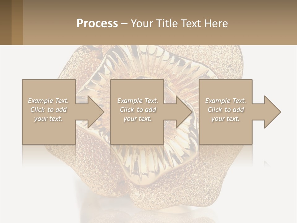 A Gold Flower Powerpoint Presentation Template PowerPoint Template