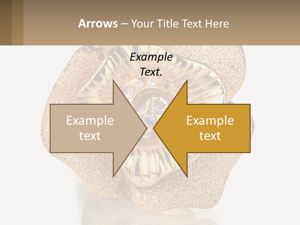 A Gold Flower Powerpoint Presentation Template PowerPoint Template