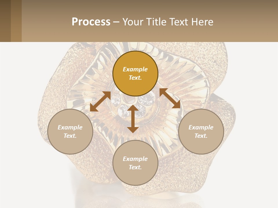 A Gold Flower Powerpoint Presentation Template PowerPoint Template