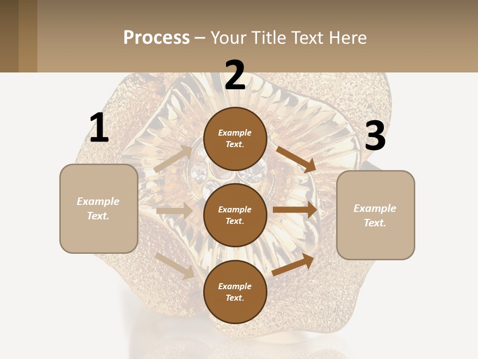 A Gold Flower Powerpoint Presentation Template PowerPoint Template