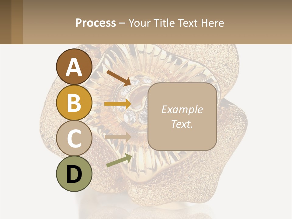 A Gold Flower Powerpoint Presentation Template PowerPoint Template