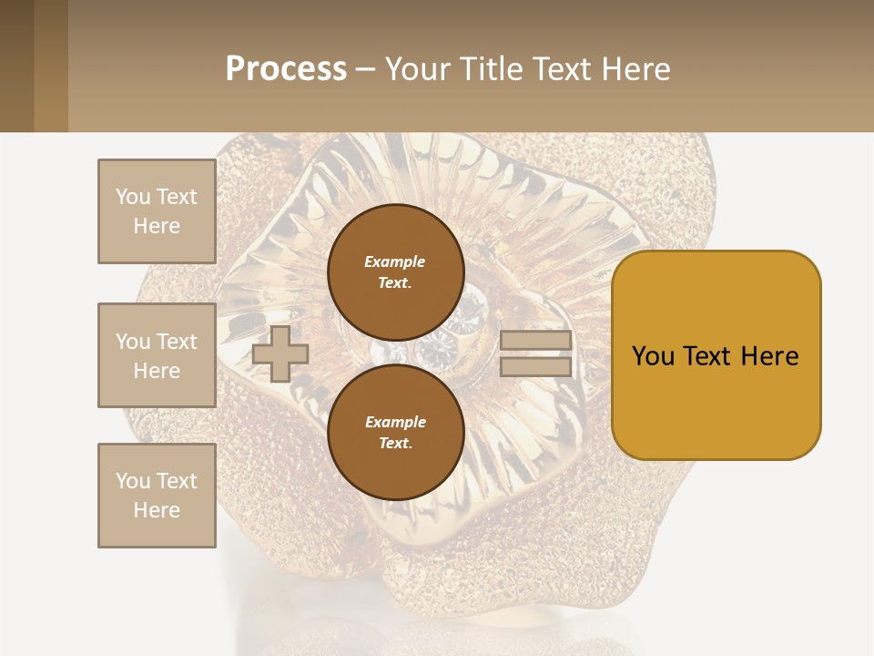 A Gold Flower Powerpoint Presentation Template PowerPoint Template