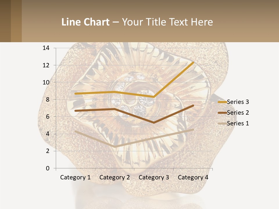 A Gold Flower Powerpoint Presentation Template PowerPoint Template