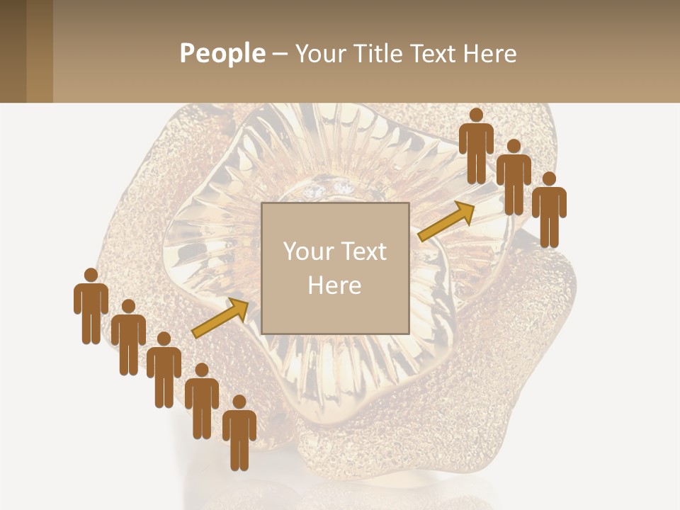 A Gold Flower Powerpoint Presentation Template PowerPoint Template