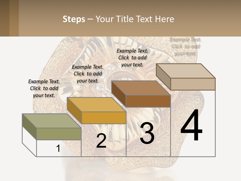A Gold Flower Powerpoint Presentation Template PowerPoint Template