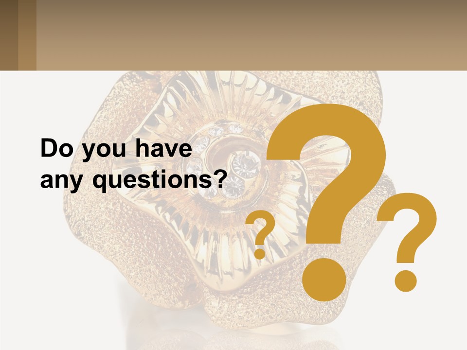 A Gold Flower Powerpoint Presentation Template PowerPoint Template