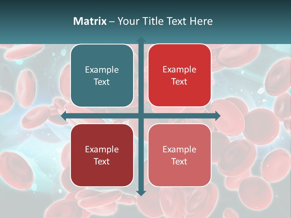 A Group Of Red Blood Cells Floating In The Air PowerPoint Template