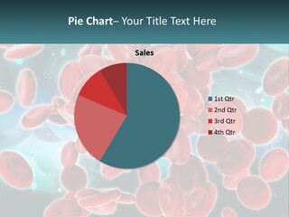 A Group Of Red Blood Cells Floating In The Air PowerPoint Template