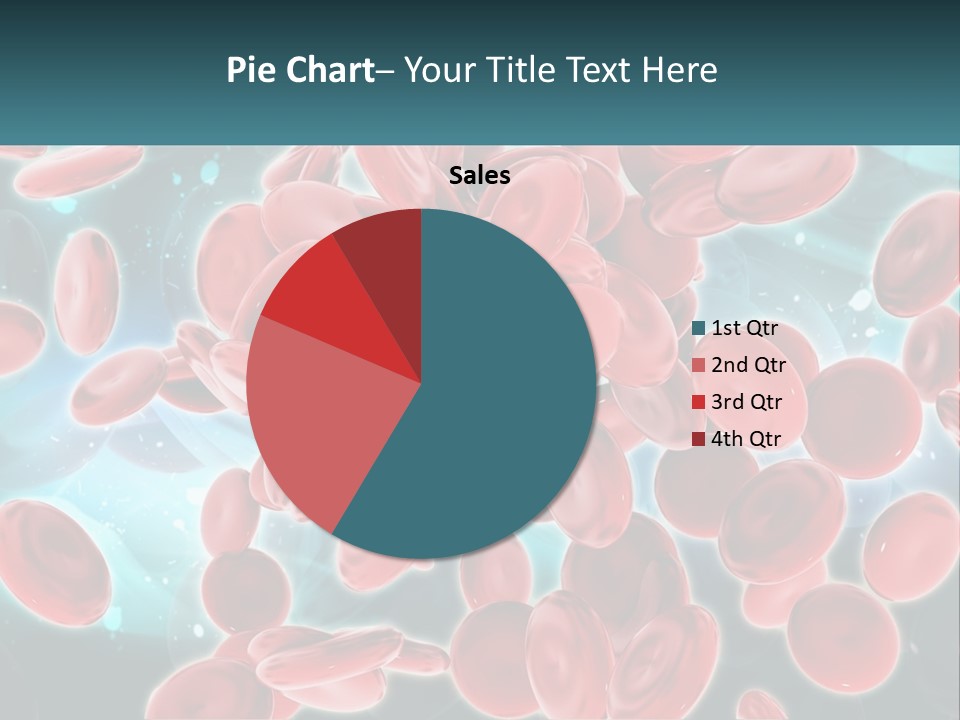 A Group Of Red Blood Cells Floating In The Air PowerPoint Template