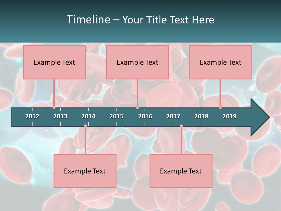 A Group Of Red Blood Cells Floating In The Air PowerPoint Template