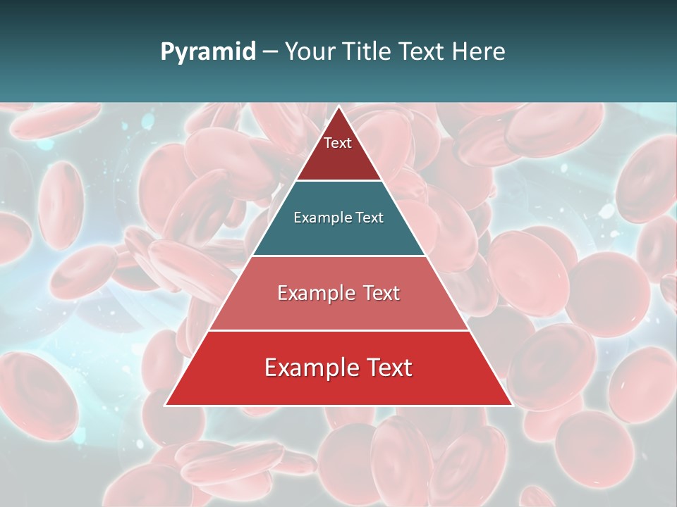 A Group Of Red Blood Cells Floating In The Air PowerPoint Template