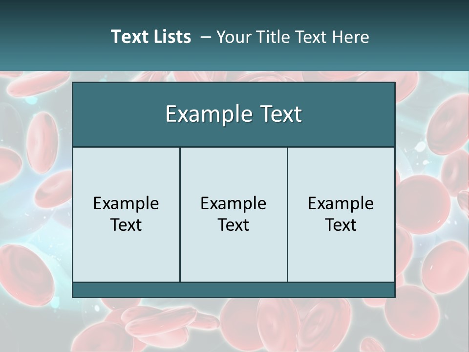 A Group Of Red Blood Cells Floating In The Air PowerPoint Template