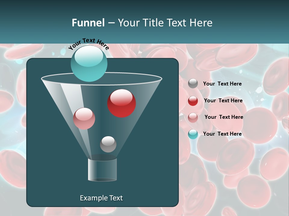 A Group Of Red Blood Cells Floating In The Air PowerPoint Template