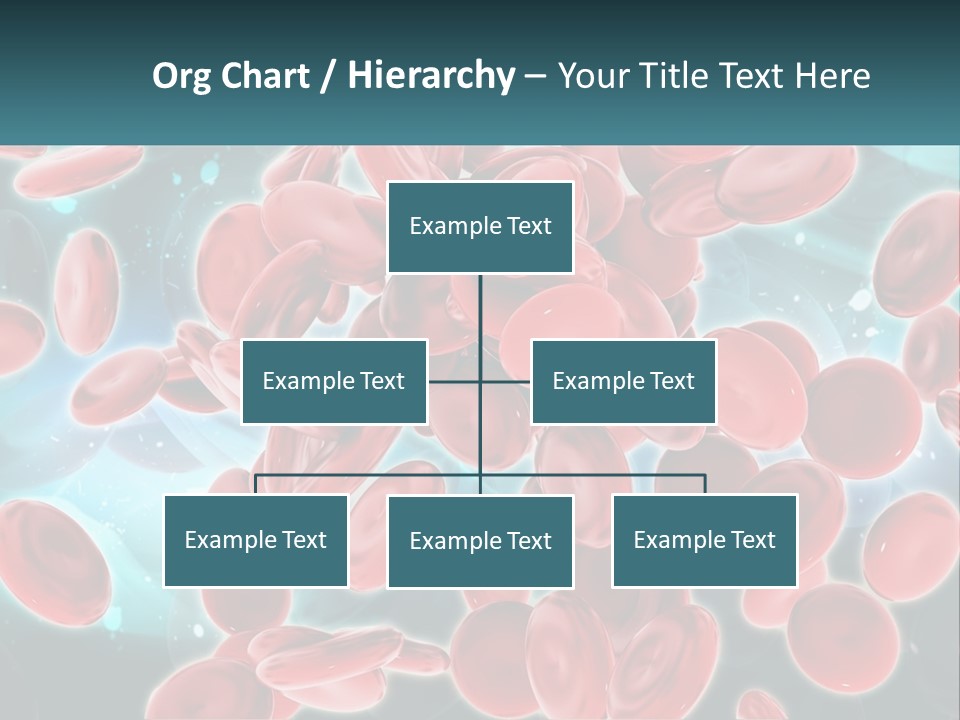 A Group Of Red Blood Cells Floating In The Air PowerPoint Template