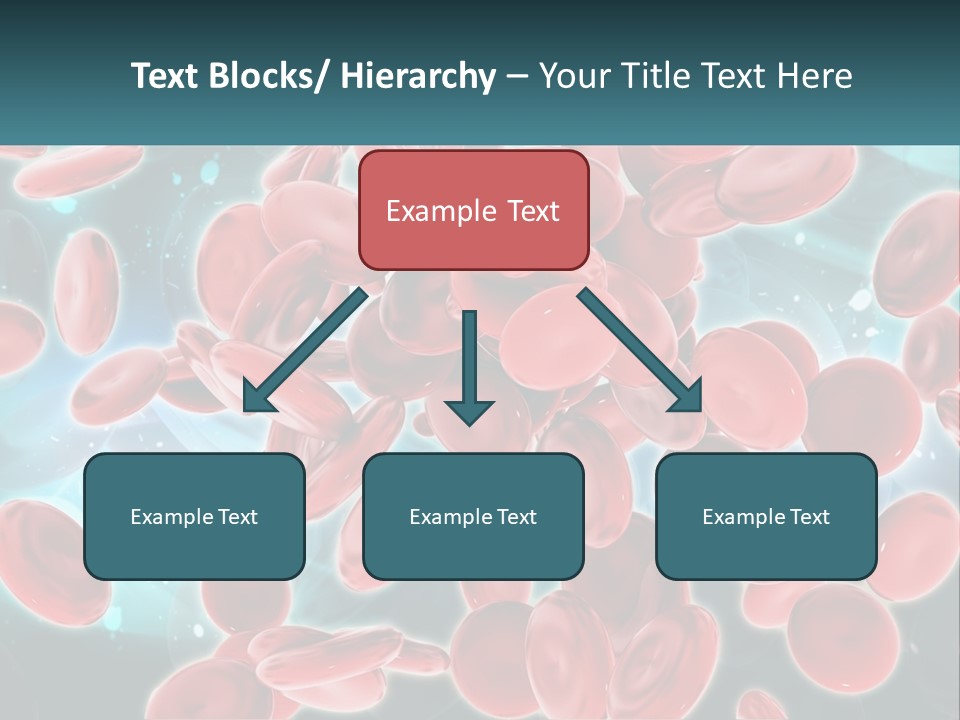 A Group Of Red Blood Cells Floating In The Air PowerPoint Template