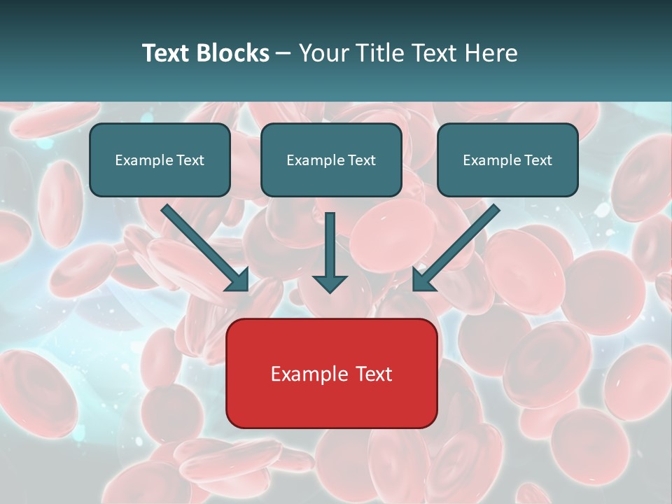 A Group Of Red Blood Cells Floating In The Air PowerPoint Template