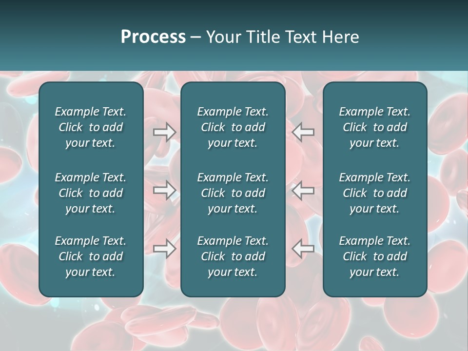 A Group Of Red Blood Cells Floating In The Air PowerPoint Template