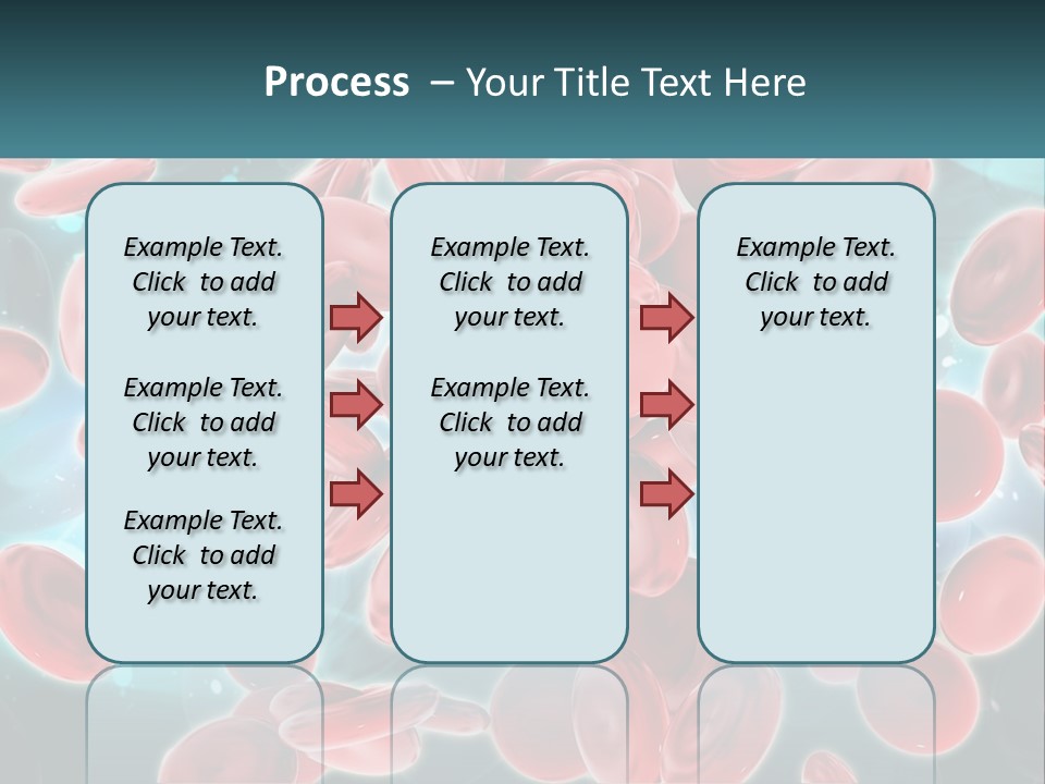 A Group Of Red Blood Cells Floating In The Air PowerPoint Template