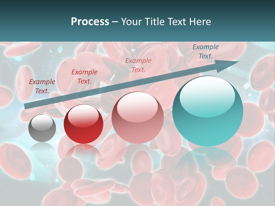 A Group Of Red Blood Cells Floating In The Air PowerPoint Template