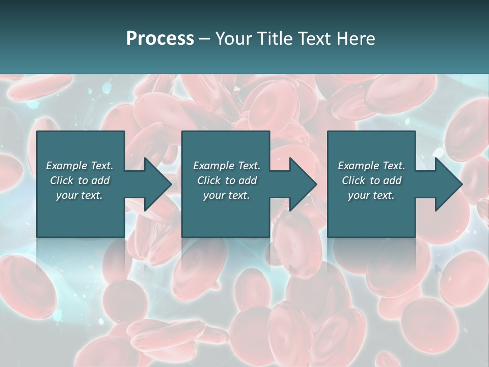 A Group Of Red Blood Cells Floating In The Air PowerPoint Template