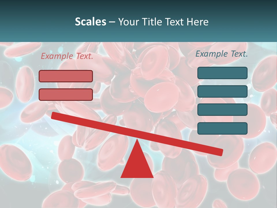 A Group Of Red Blood Cells Floating In The Air PowerPoint Template