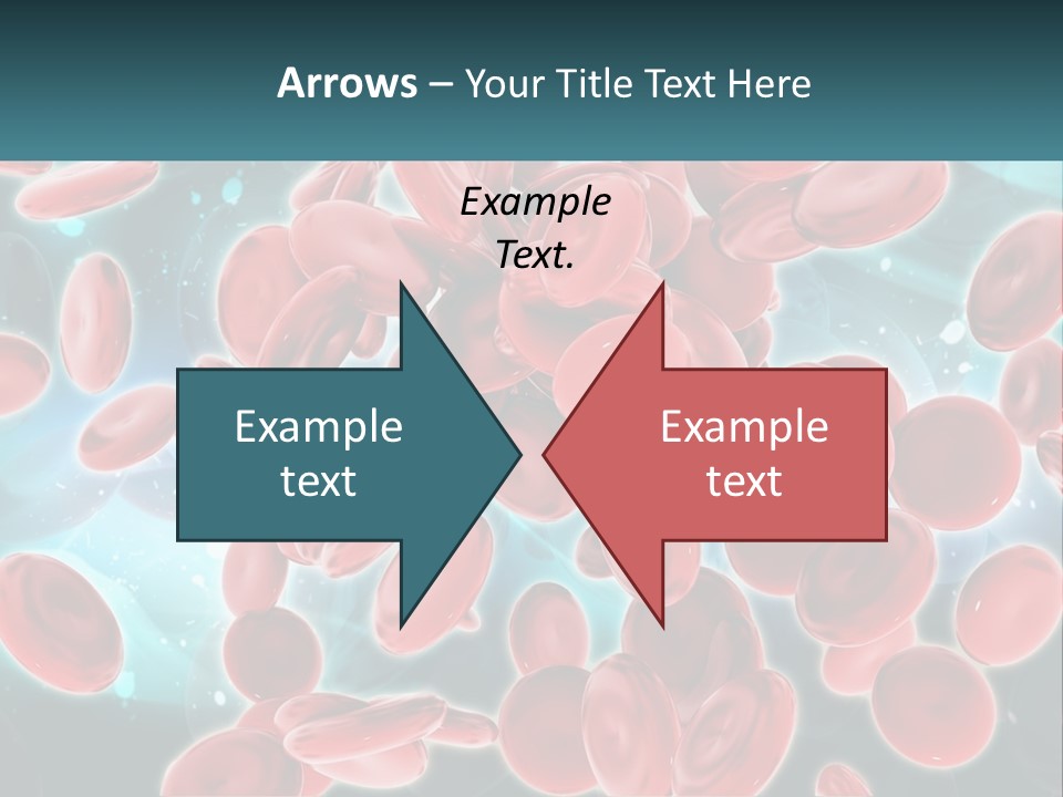 A Group Of Red Blood Cells Floating In The Air PowerPoint Template