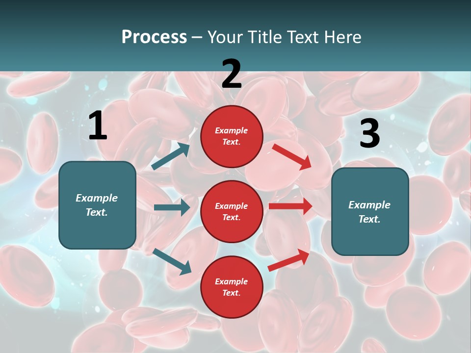 A Group Of Red Blood Cells Floating In The Air PowerPoint Template