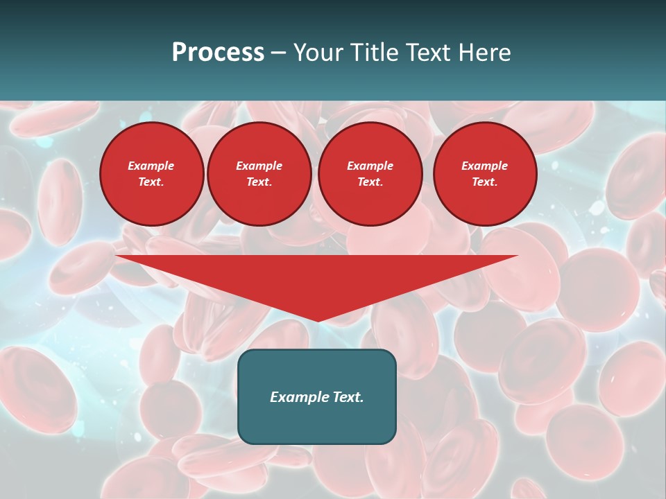A Group Of Red Blood Cells Floating In The Air PowerPoint Template