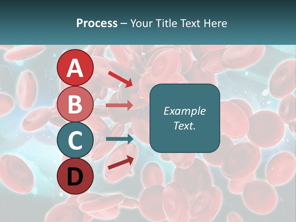 A Group Of Red Blood Cells Floating In The Air PowerPoint Template