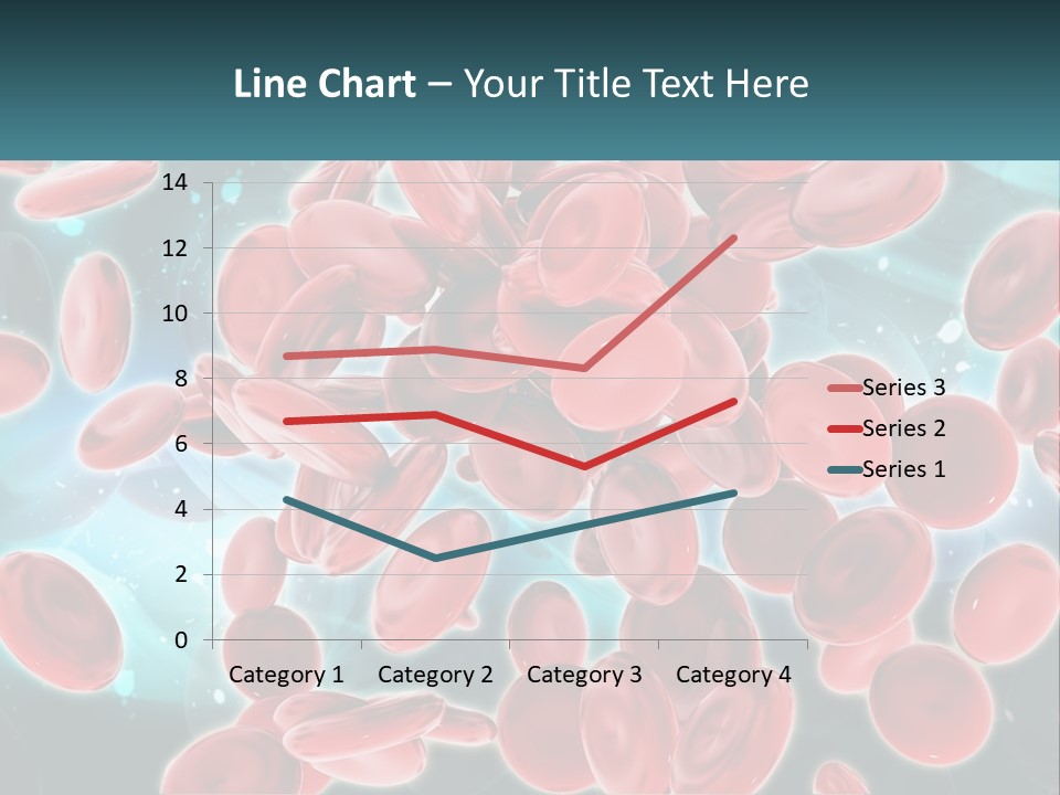 A Group Of Red Blood Cells Floating In The Air PowerPoint Template