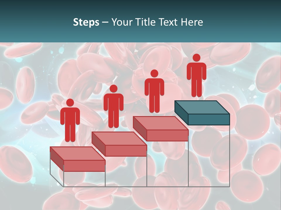 A Group Of Red Blood Cells Floating In The Air PowerPoint Template